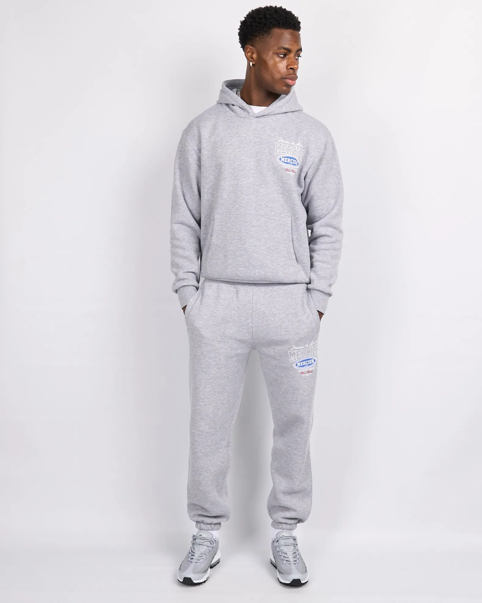 Grey Marl Multi Tour Hoodie