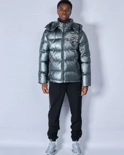 Metallic Mono Badge Jacket
