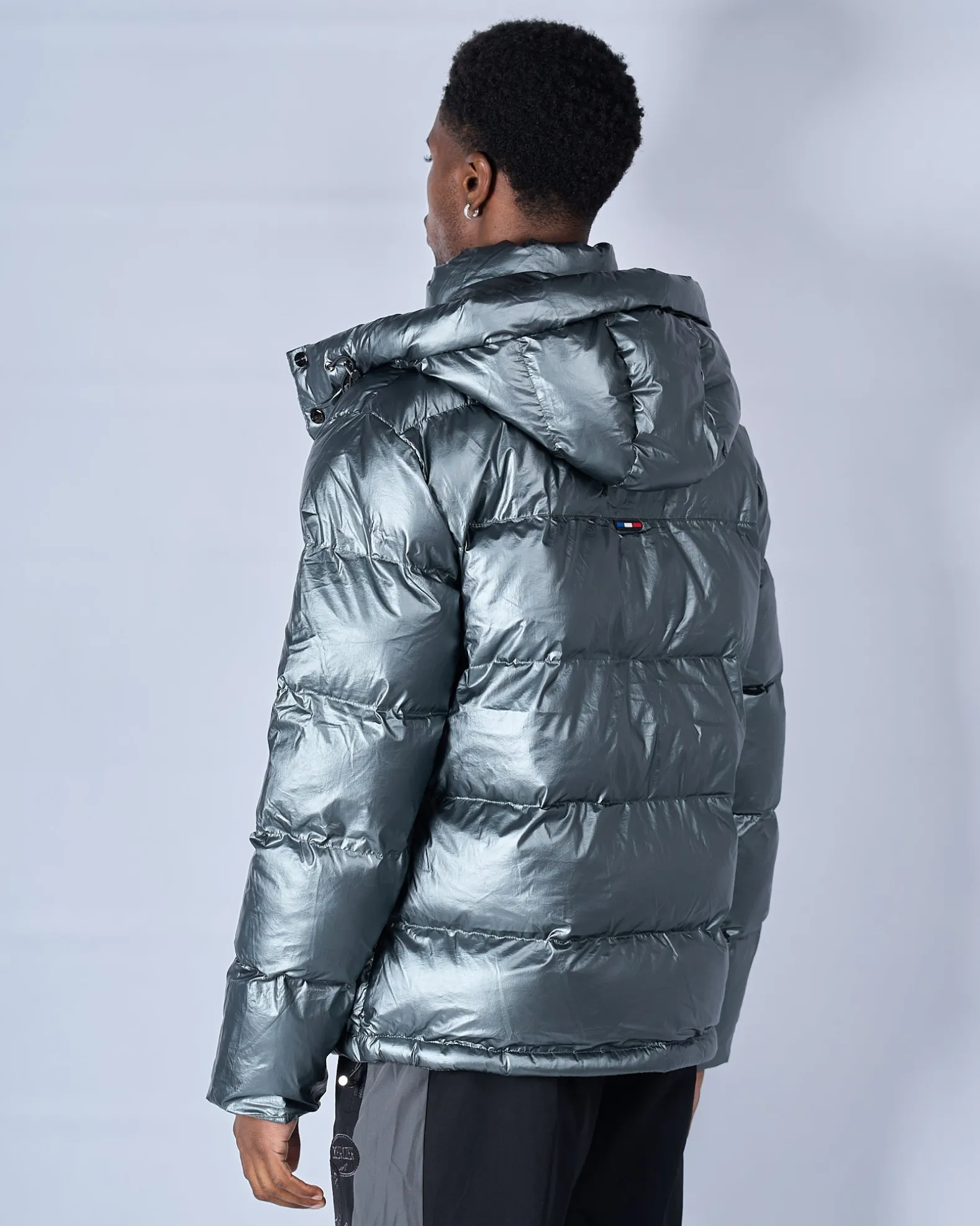 Metallic Mono Badge Jacket