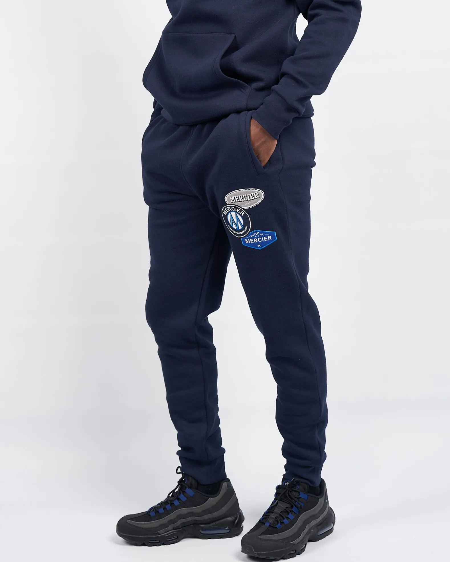 Navy Mercier OG badge joggers