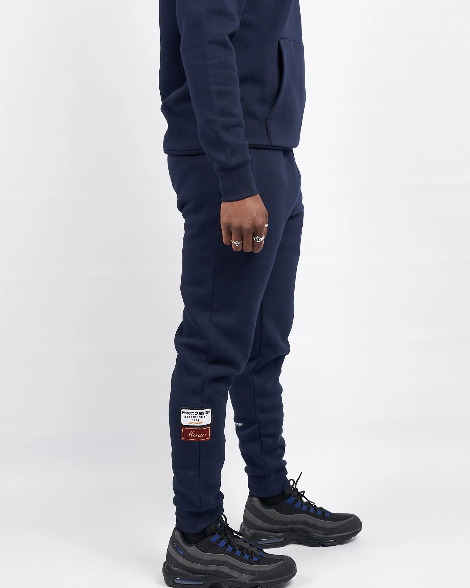 Navy Mercier OG badge joggers