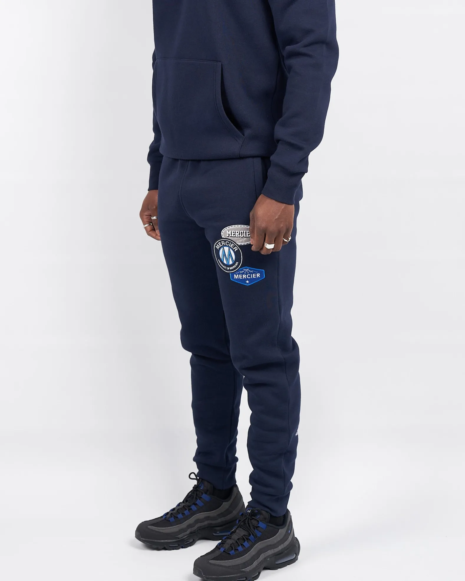 Navy Mercier OG badge joggers