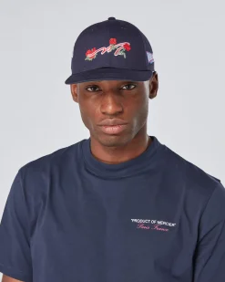 Navy Mercier Ornate Cap