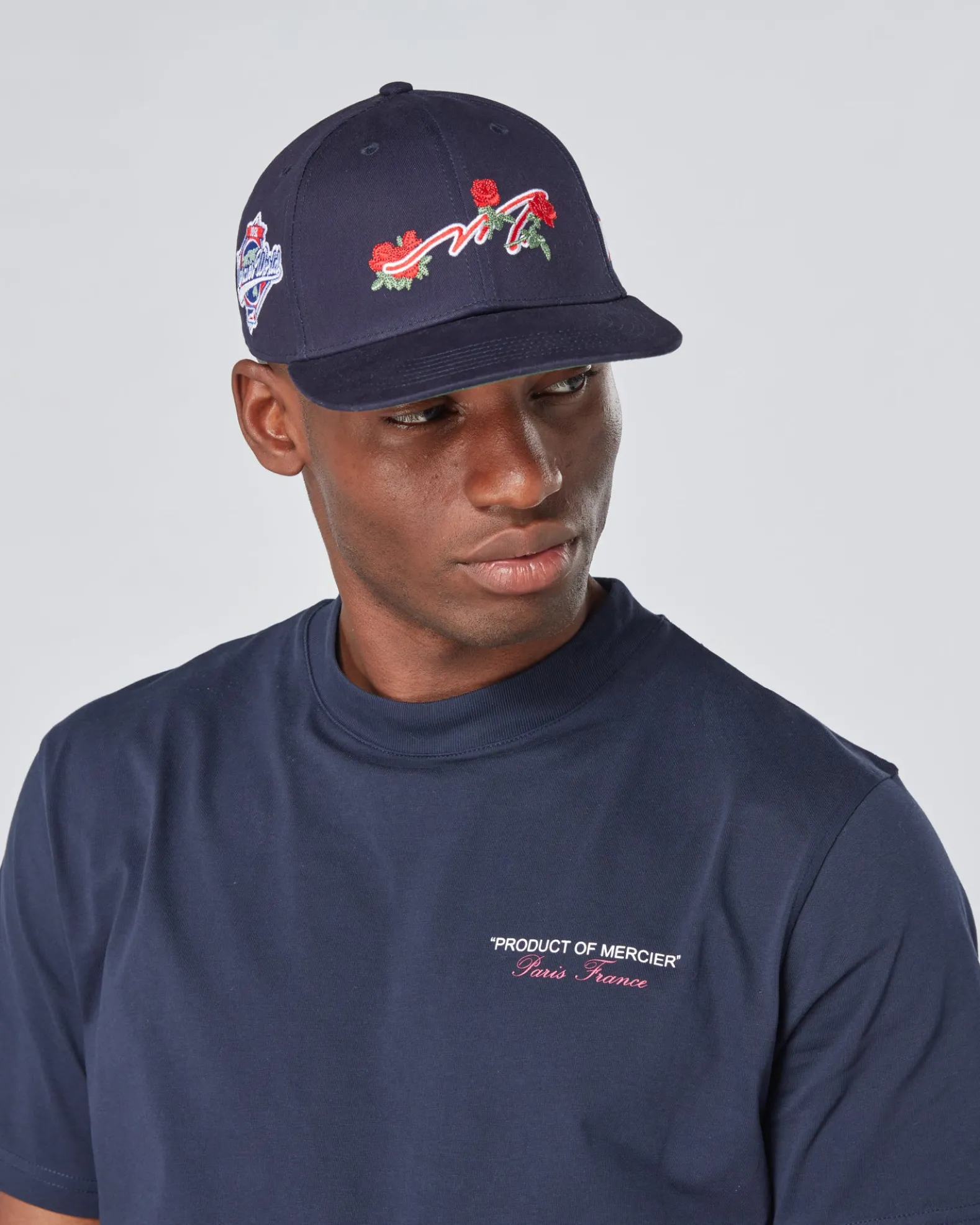 Navy Mercier Ornate Cap