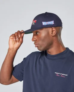 Navy Mercier Ornate Cap