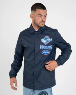 Navy Mercier World Coach Jacket