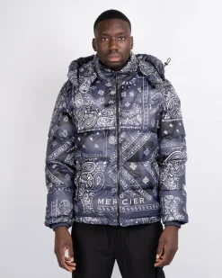 Navy Off White Paisley Mercier Jacket