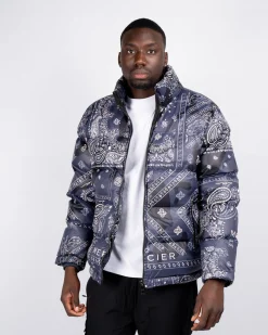 Navy Off White Paisley Mercier Jacket