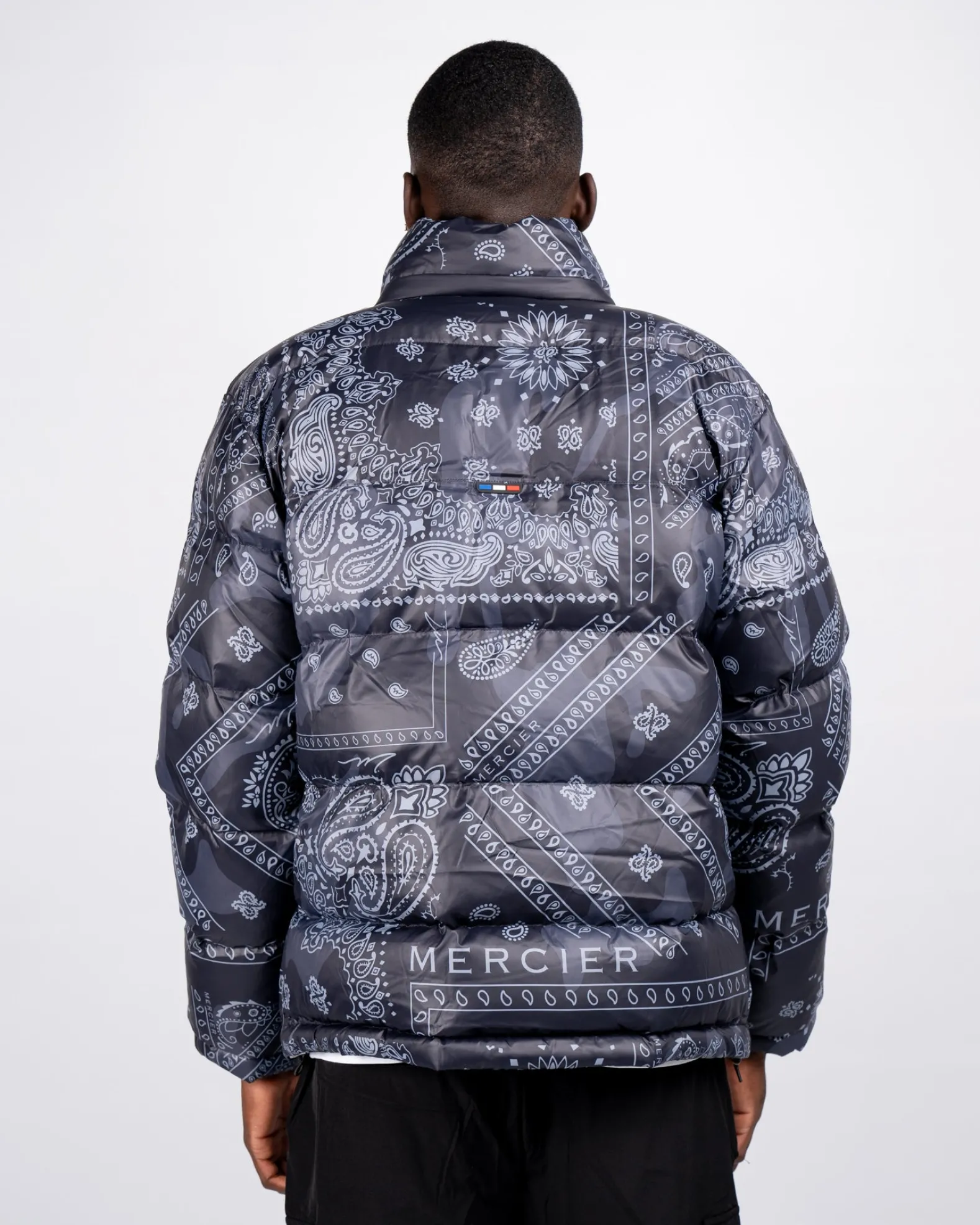 Navy Off White Paisley Mercier Jacket