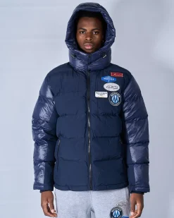 Navy OG badge Panelled Jacket