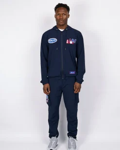 Navy Red Mercier Empire Windbreaker