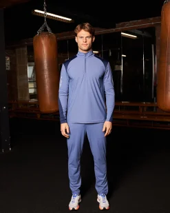 PBK//Mercier Performance 1/4 Long sleeve Petrol Blue