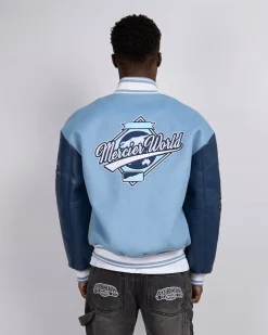 Placid Blue Navy Rodman Varsity Jacket