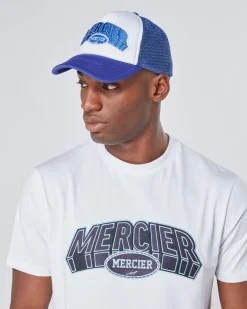 Purple White Mercier Court Foam Trucker