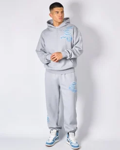 Smoke Grey Denim OG Badge Hoodie
