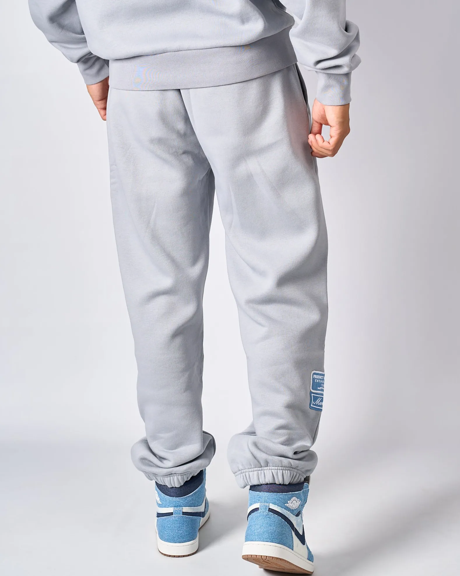 Smoke Grey Denim OG Badge Joggers