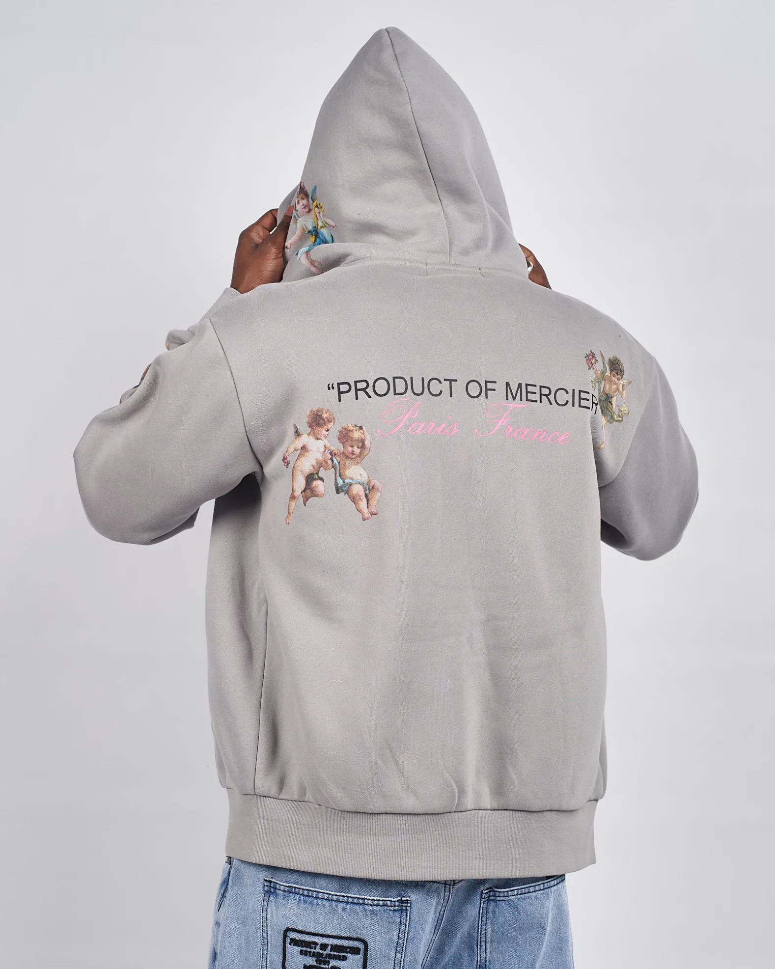 Steel Angelo Product Of Mercier Zip Hoodie