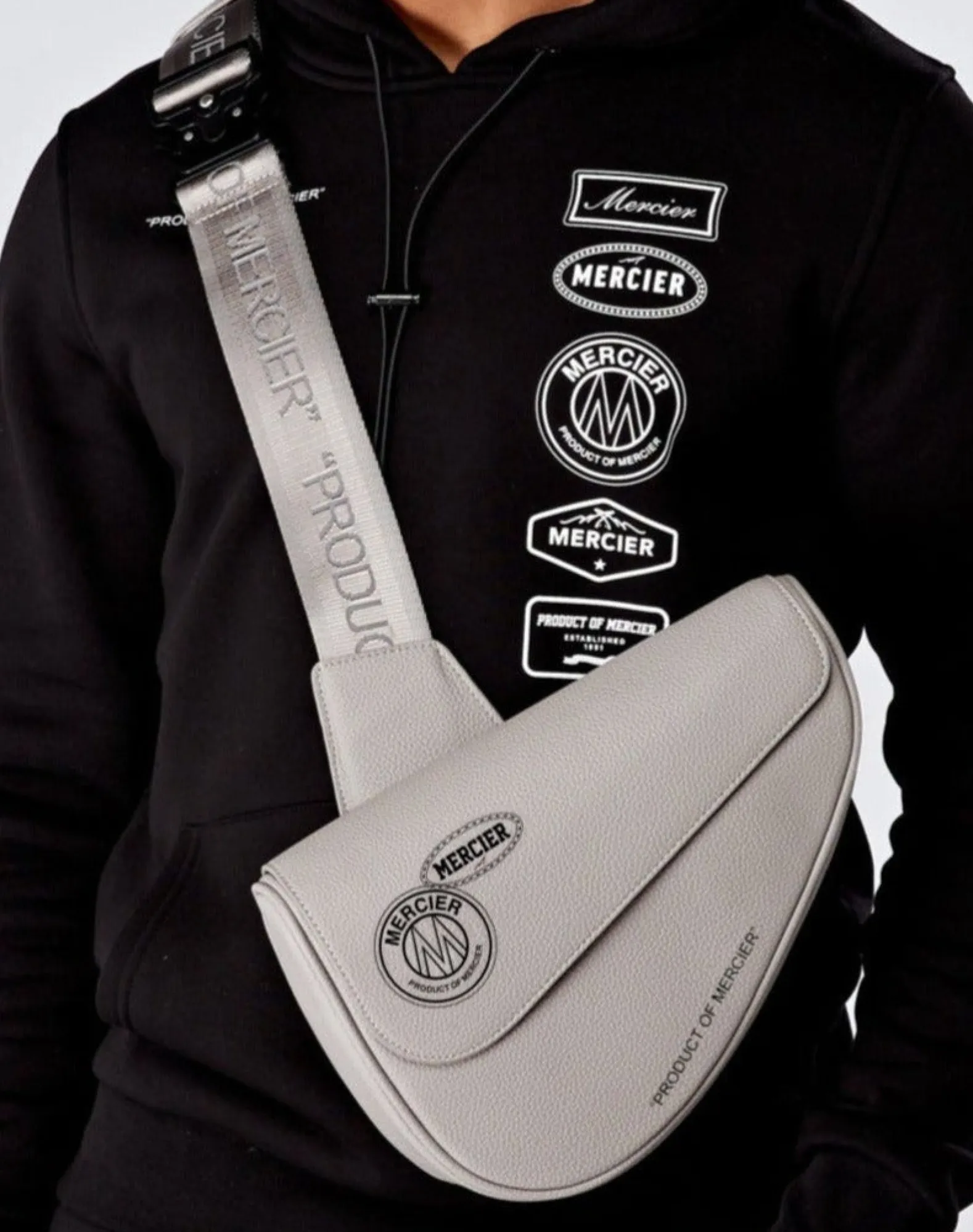 Steel Grey Mercier Saddle Bag