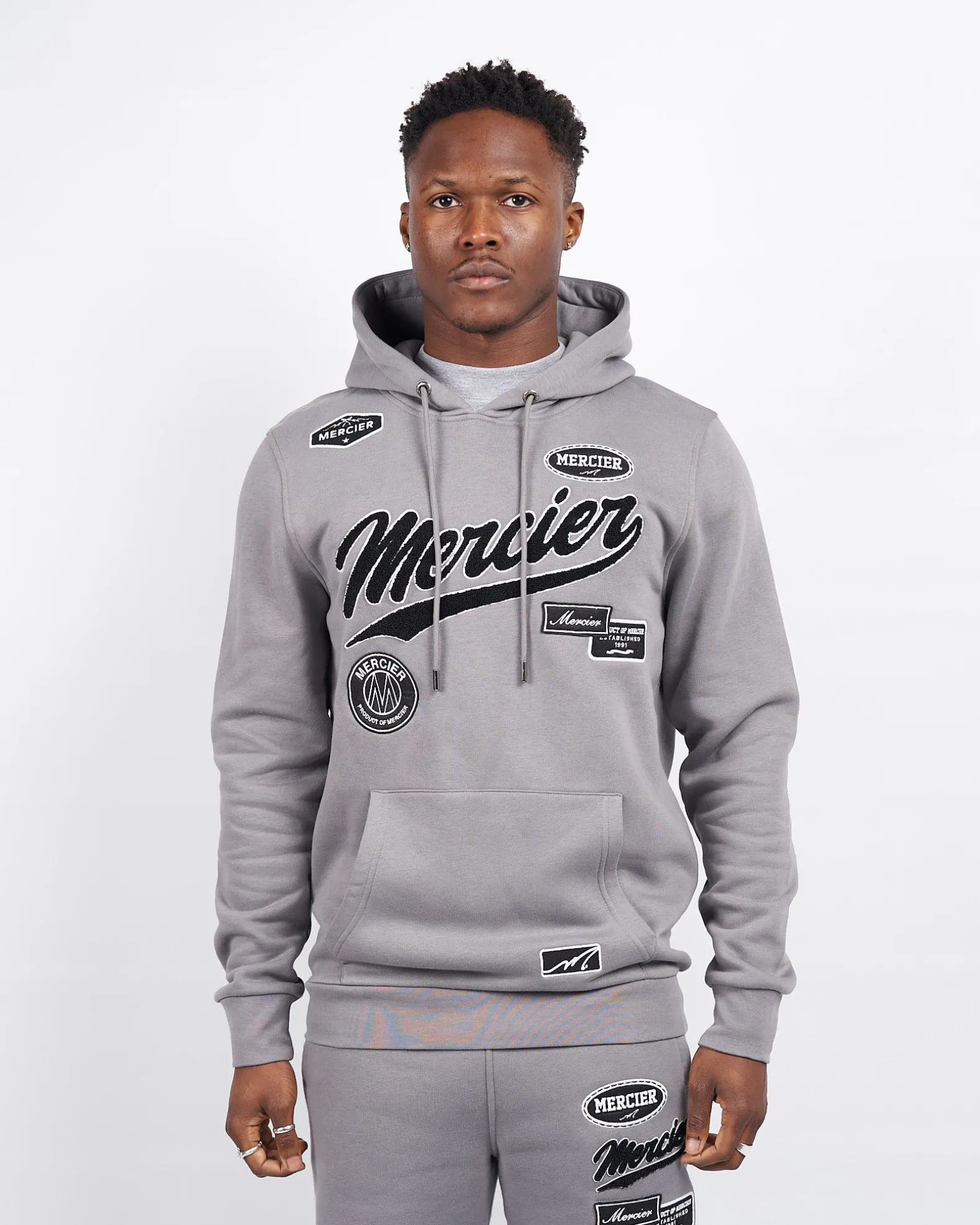 Steel Grey Teams Badge Hoodie