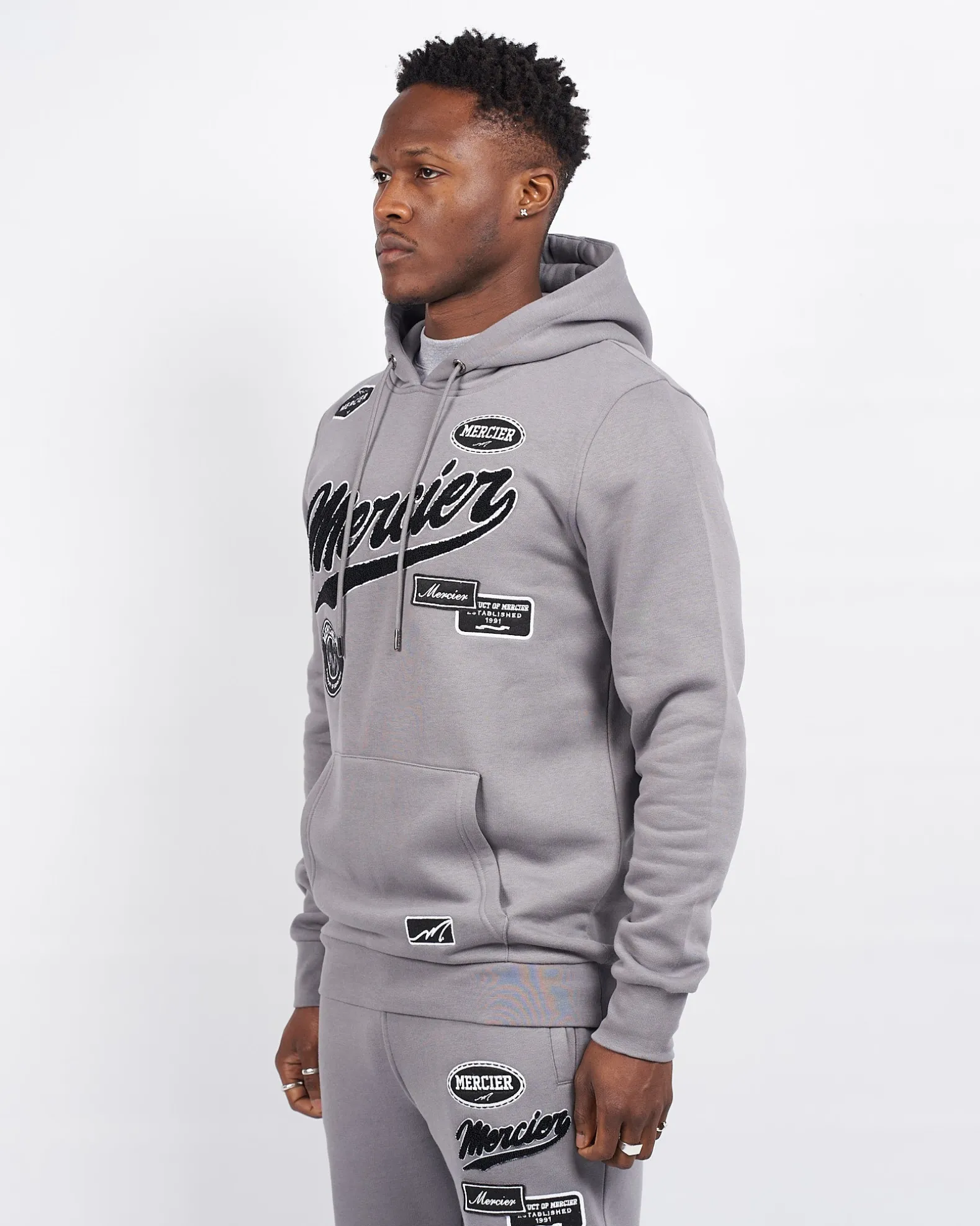 Steel Grey Teams Badge Hoodie