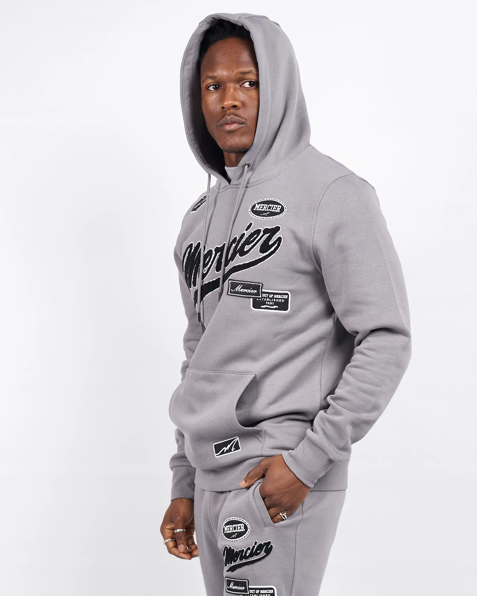 Steel Grey Teams Badge Hoodie