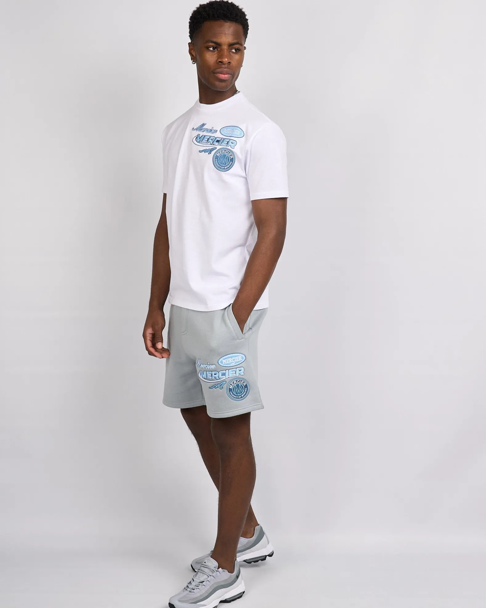 White Blue Mercier Racer Tshirt