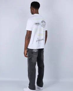 White Green Caruso Relaxed Tshirt