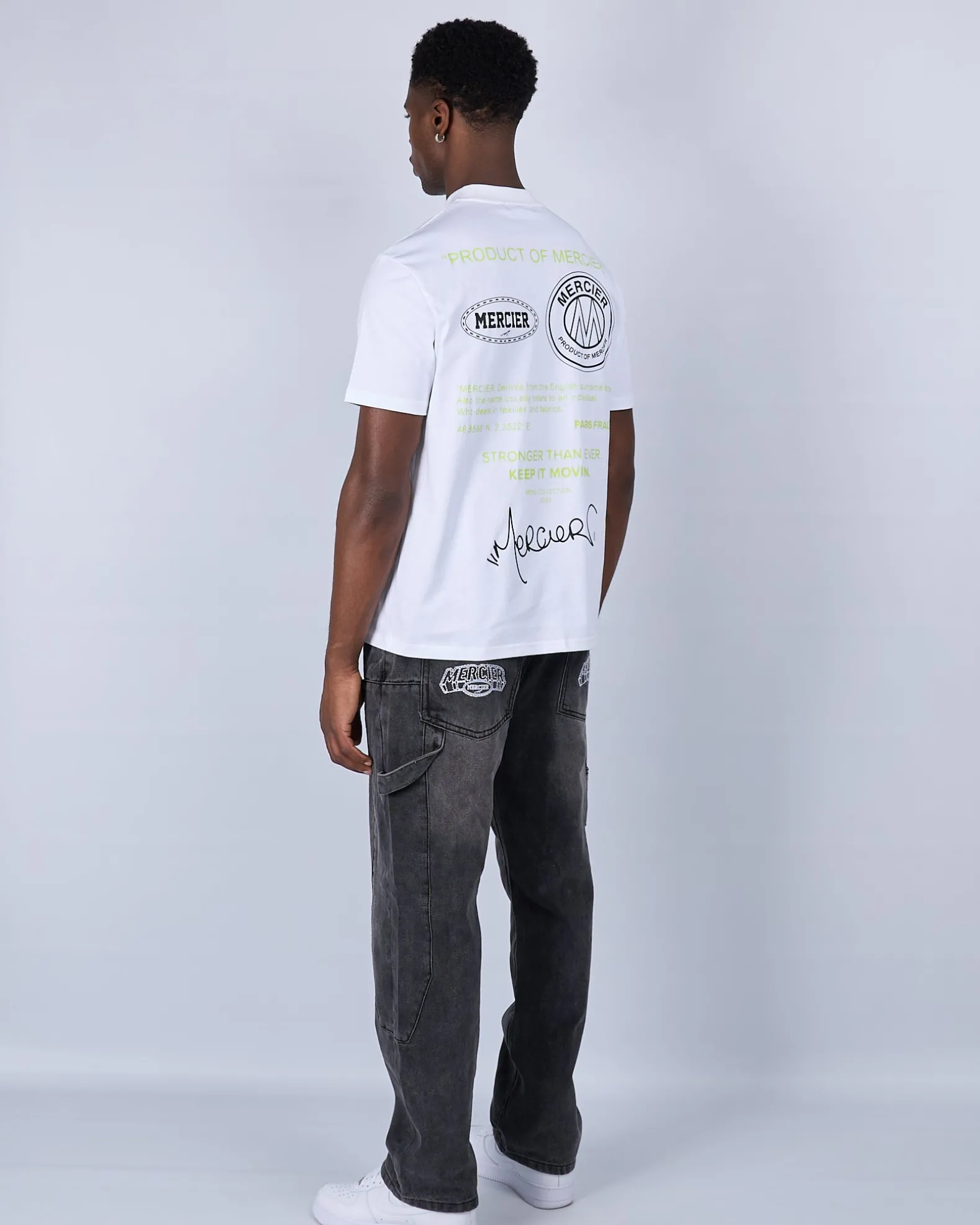 White Green Caruso Relaxed Tshirt
