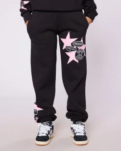 Womens Black Badge Star Joggers