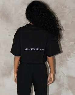 Womens Black Champions Tshirt
