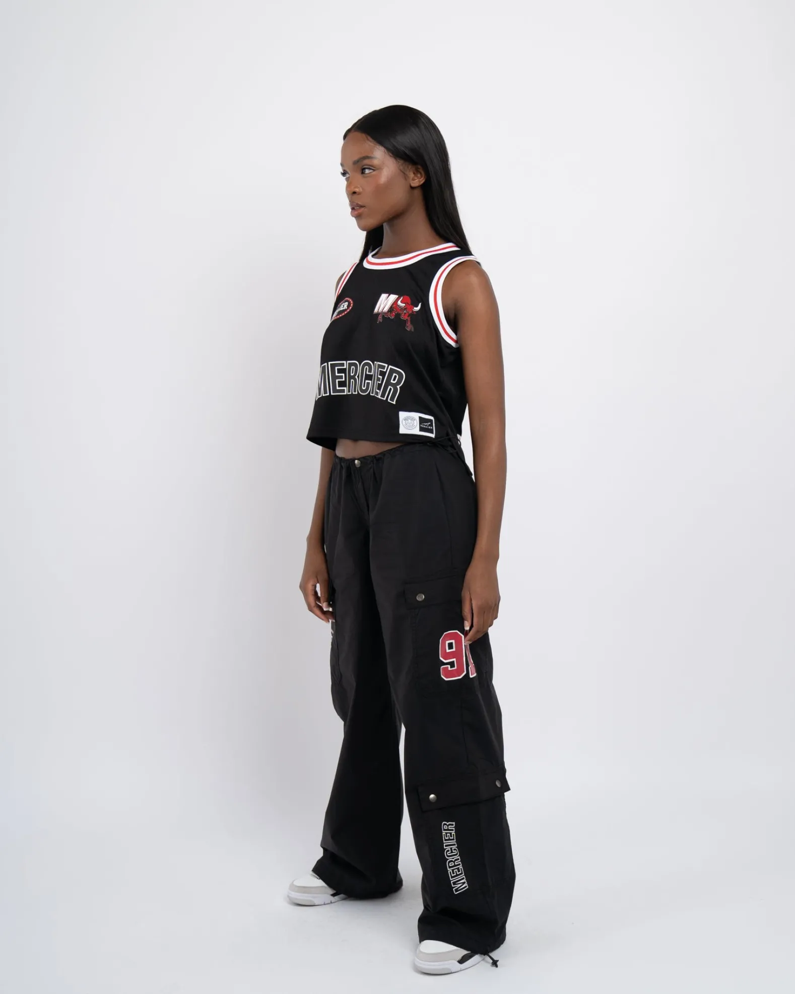 Womens Black Crawford Basketball Vest
