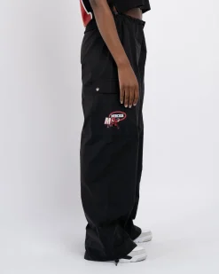 Womens Black Crawford Parachute Cargos