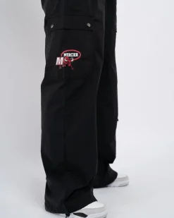 Womens Black Crawford Parachute Cargos