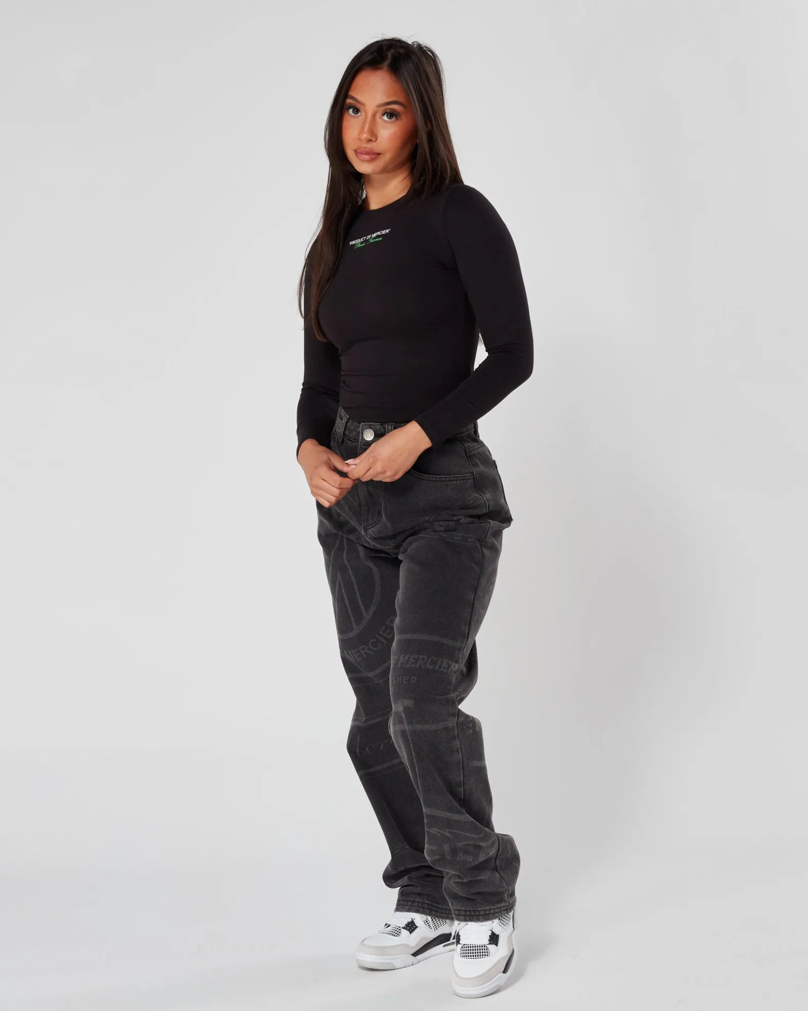 Womens Black Green Product Of Mercier Bodysuit