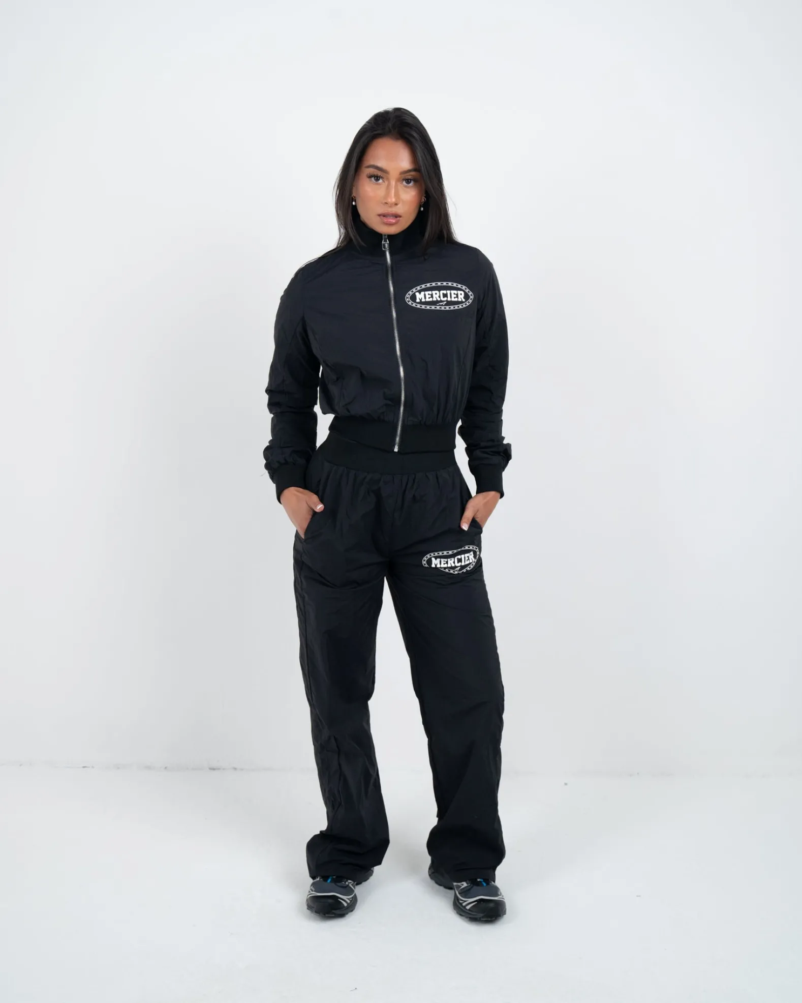 Womens Black Maison Cropped Jacket