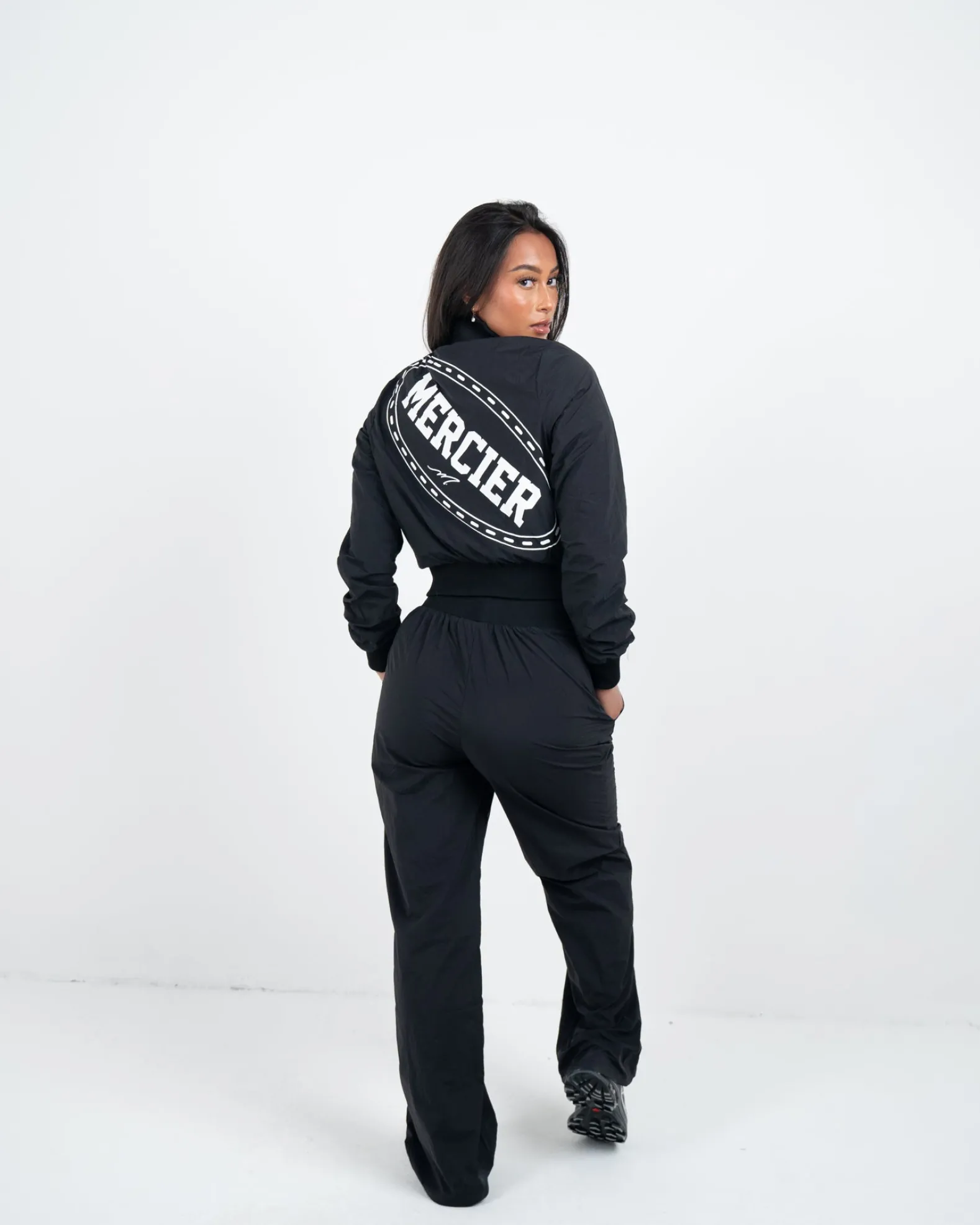 Womens Black Maison Cropped Jacket