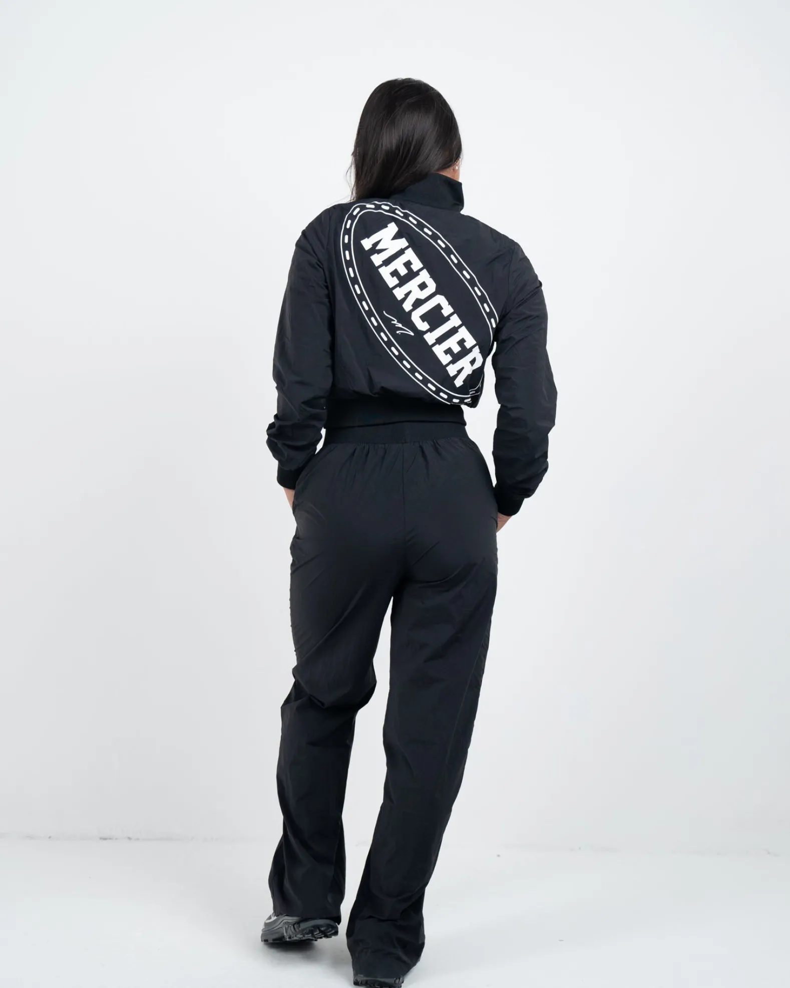 Womens Black Maison Cropped Jacket