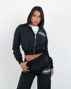 Womens Black Maison Cropped Jacket