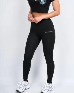Womens Black Mercier 2.0 Badge Leggings