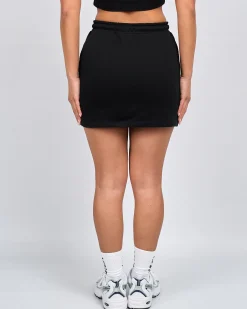 Womens Black OG Badge Mini Skirt