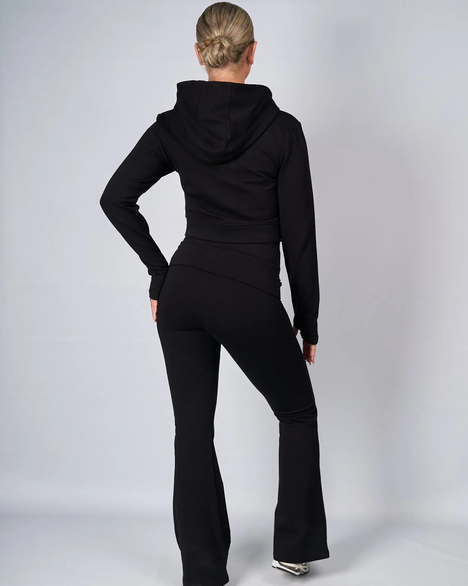 Womens Black OG Yoga Zip Up