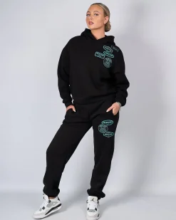 Womens Black Tiffany OG Badge Hoodie