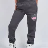 Womens Charcoal Pink Multi Tour Joggers