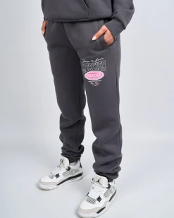 Womens Charcoal Pink Multi Tour Joggers
