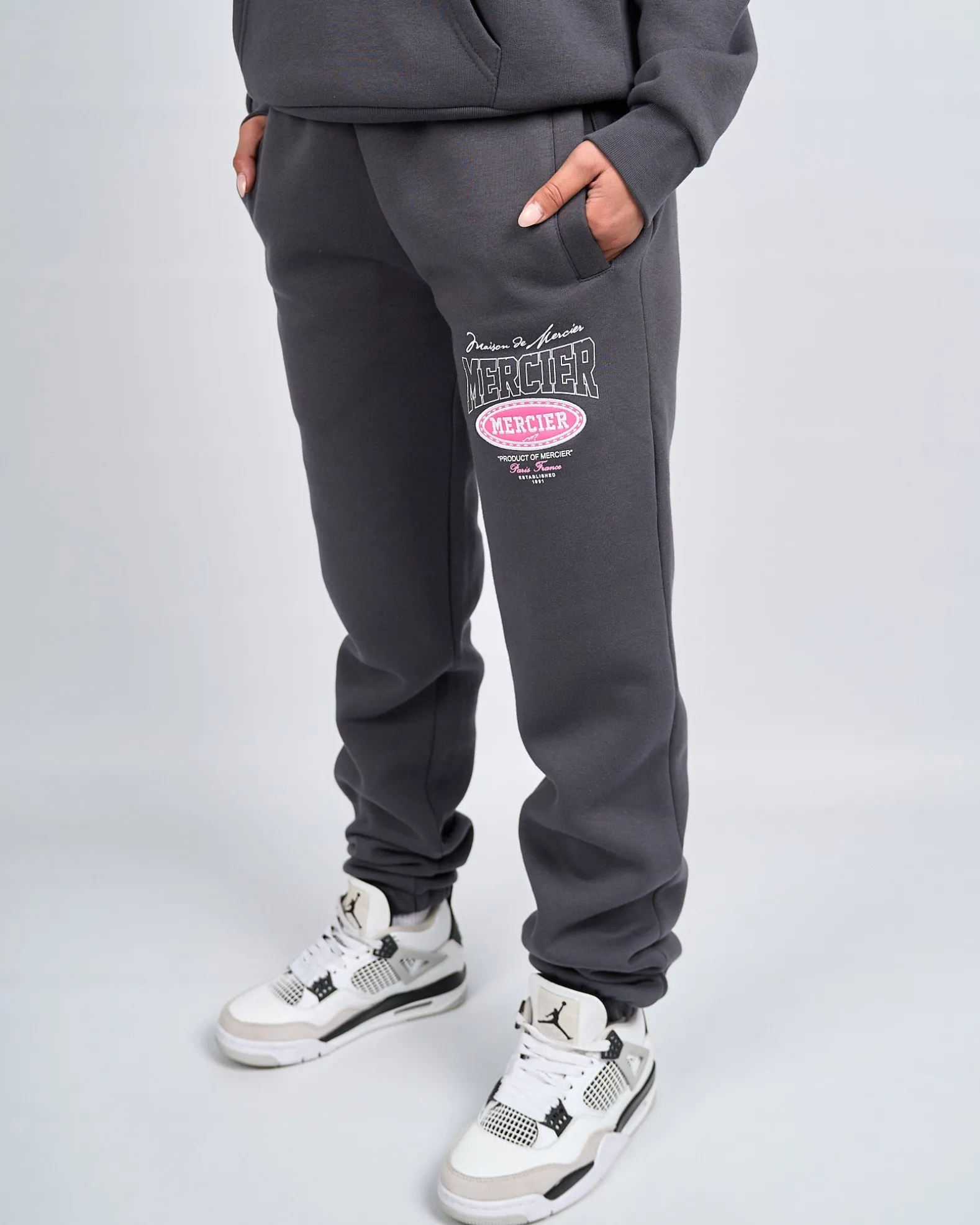 Womens Charcoal Pink Multi Tour Joggers