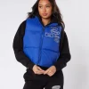 Womens Cobalt Tonal Badge Gilet