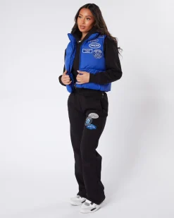 Womens Cobalt Tonal Badge Gilet