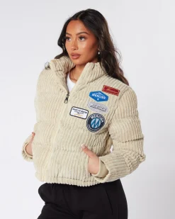 Womens Cord Beige OG Badge Jacket