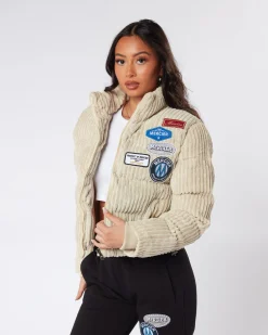 Womens Cord Beige OG Badge Jacket