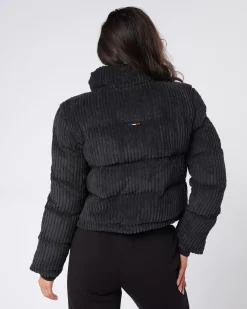 Womens Cord Black OG Badge Jacket